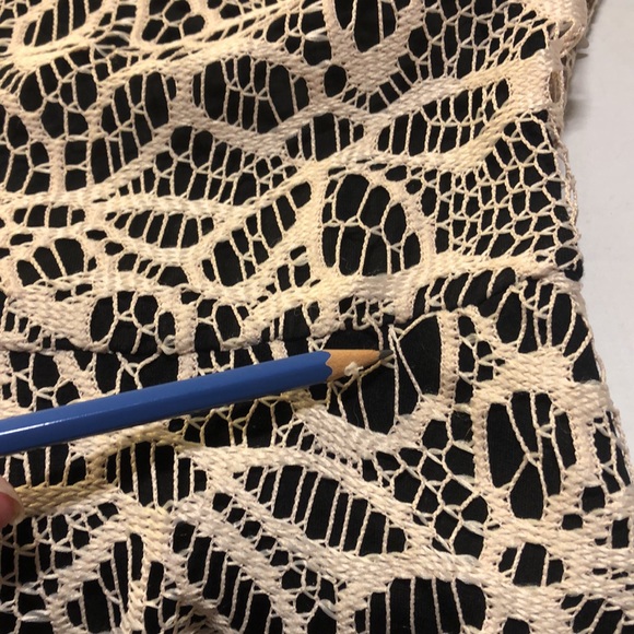 Made in San Francisco Lace overlay black Casual Dress XS - Picture 10 of 10